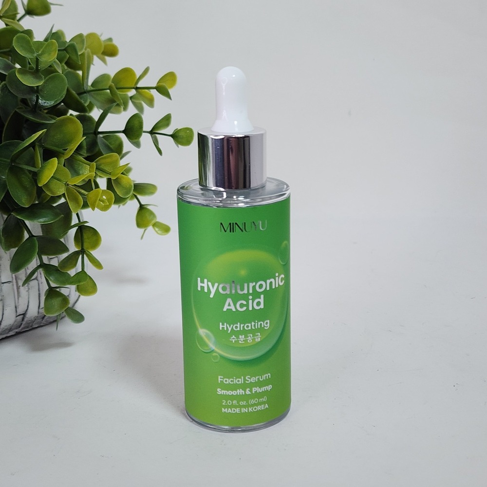 MINUYU Hyaluronic Acid Face Serum Hydrating Smooth & Plump 2 fl oz Made in Korea